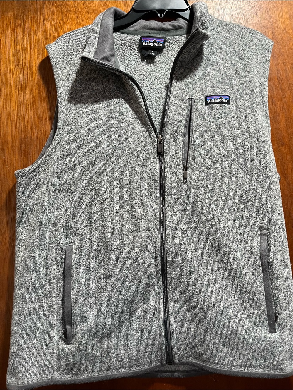 Patagonia Men’s Gray Full-Zip Fleece Vest